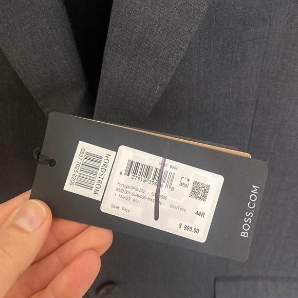 BOSS Hugo Boss Slim Fit 2pc Suit Medium Grey 42R - Picture 11 of 17